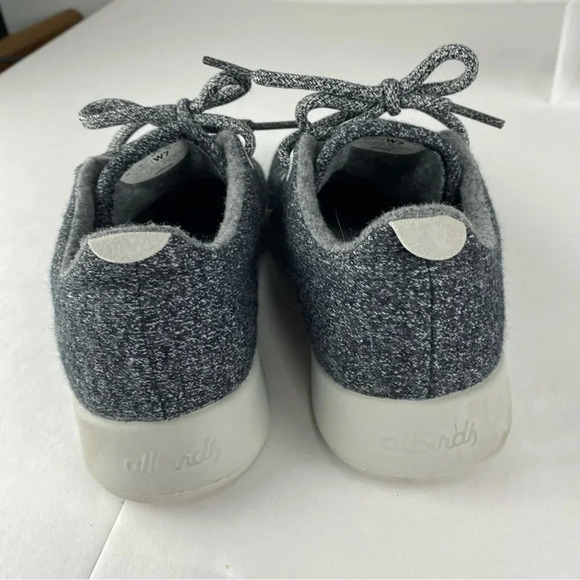 Allbirds Womens 7 Dark Gray Merino Wool Runner Lace Up Athletic Casual Shoes - Picture 2 of 6